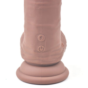 Sunction Cup Vibrating/Rotating Dildo 8 inch 10 Function