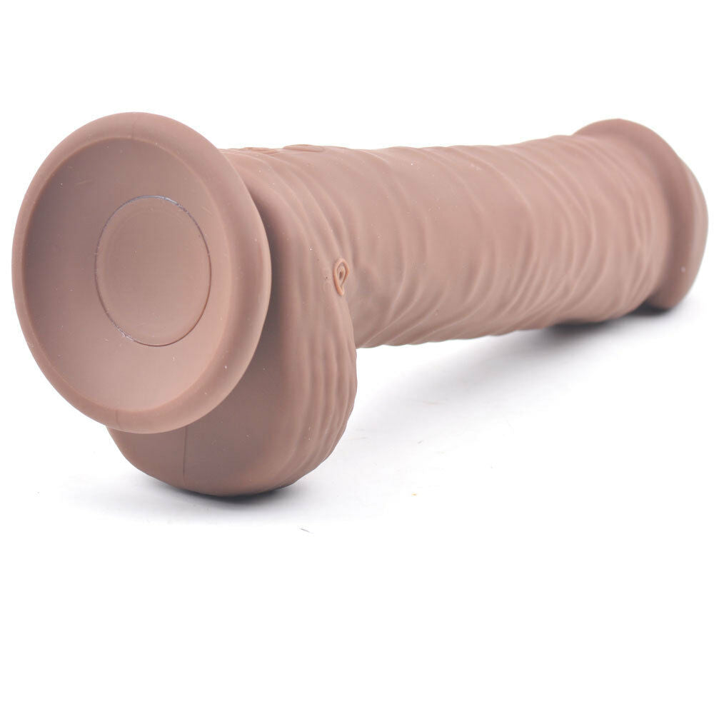 Sunction Cup Vibrating/Rotating Dildo 8 inch 10 Function