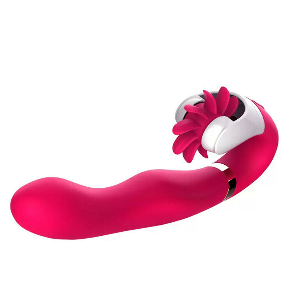 Silicone Vibrator III with Heating and Oral Sex Simulator, 12 Function