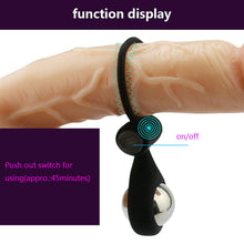 Load image into Gallery viewer, Stronger Glans Trainer Weighted Vibrating Cock Ring, Small, 1pc (Weight/Dumbells)