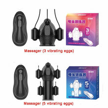 Load image into Gallery viewer, 3 Bullet Rechargeable Penis Head Vibrator with Remote, 12 Function