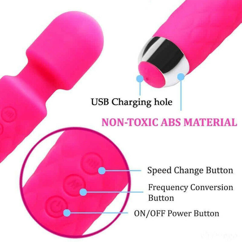 Rechargeable Massage Wand Vibrator 28 Function