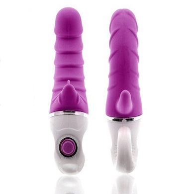 Layered Penis Shape Triple Rabbit Vibrator, 12 Function