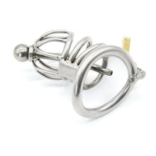 Load image into Gallery viewer, Short Chastity Cage with Urethral Plug