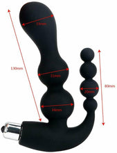 Load image into Gallery viewer, Double Penetration Vibrating Anal Beads, 10 Function