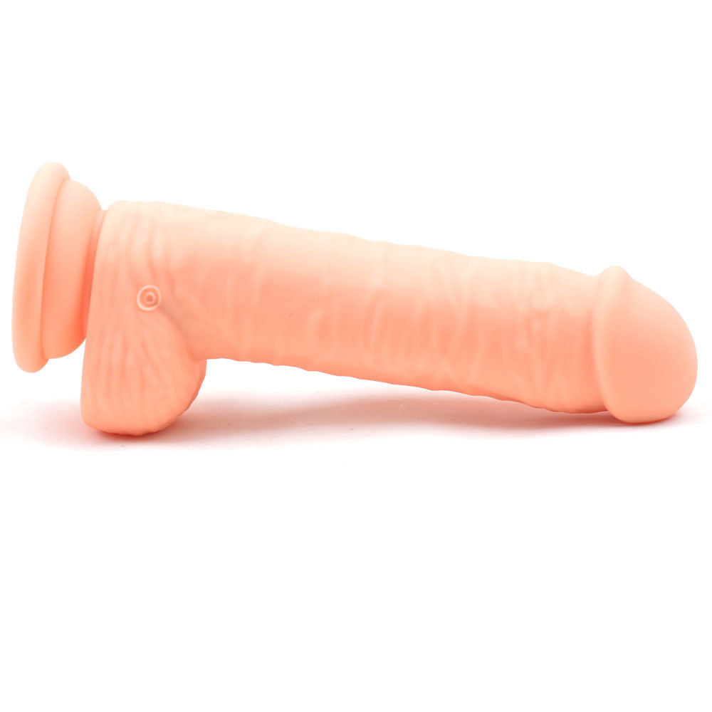 Sunction Cup Vibrating/Rotating Dildo 8 inch 10 Function