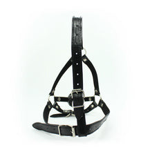 Load image into Gallery viewer, Soft Strict Leather Head Harness with Ball Gag
