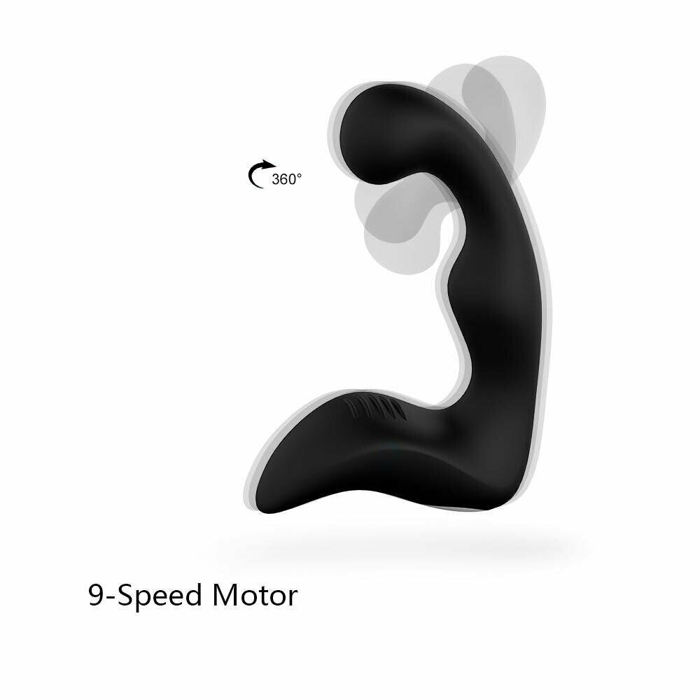 360 Rotation Remote Control Prostate Massager, 9 Function