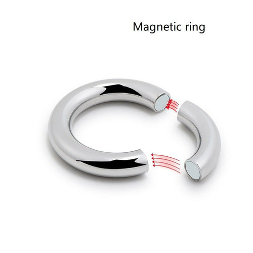 Stainless Steel Magnetic Penis Ring (Multiple Sizes)