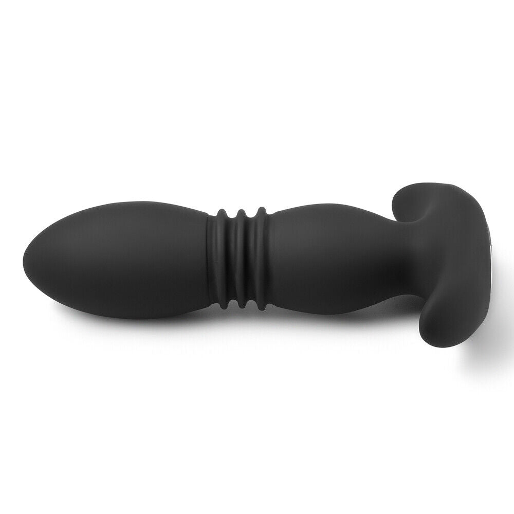 Thrusting & Vibrating Butt Plug with Remote, 8 Function