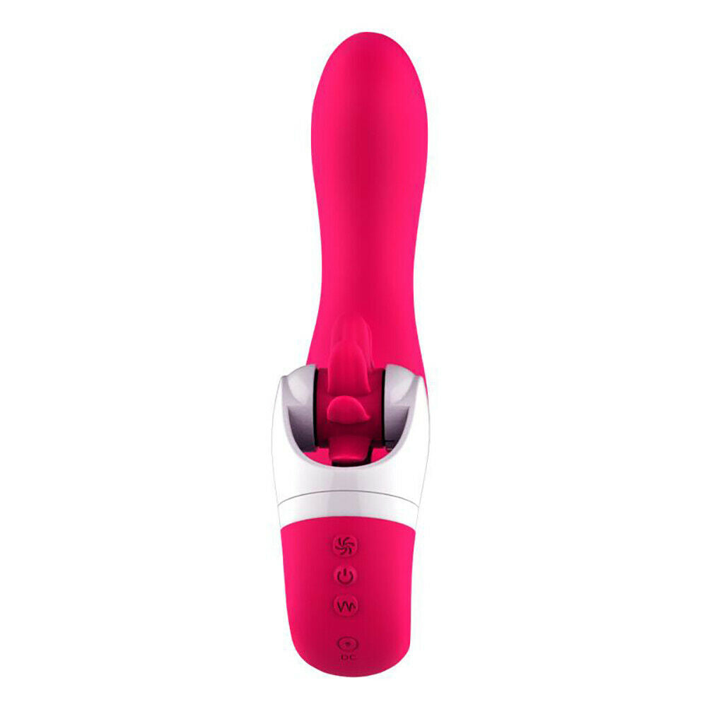 Silicone Vibrator III with Heating and Oral Sex Simulator, 12 Function