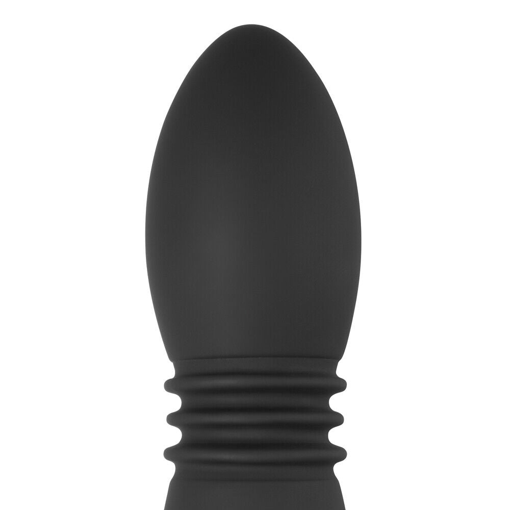 Thrusting & Vibrating Butt Plug with Remote, 8 Function