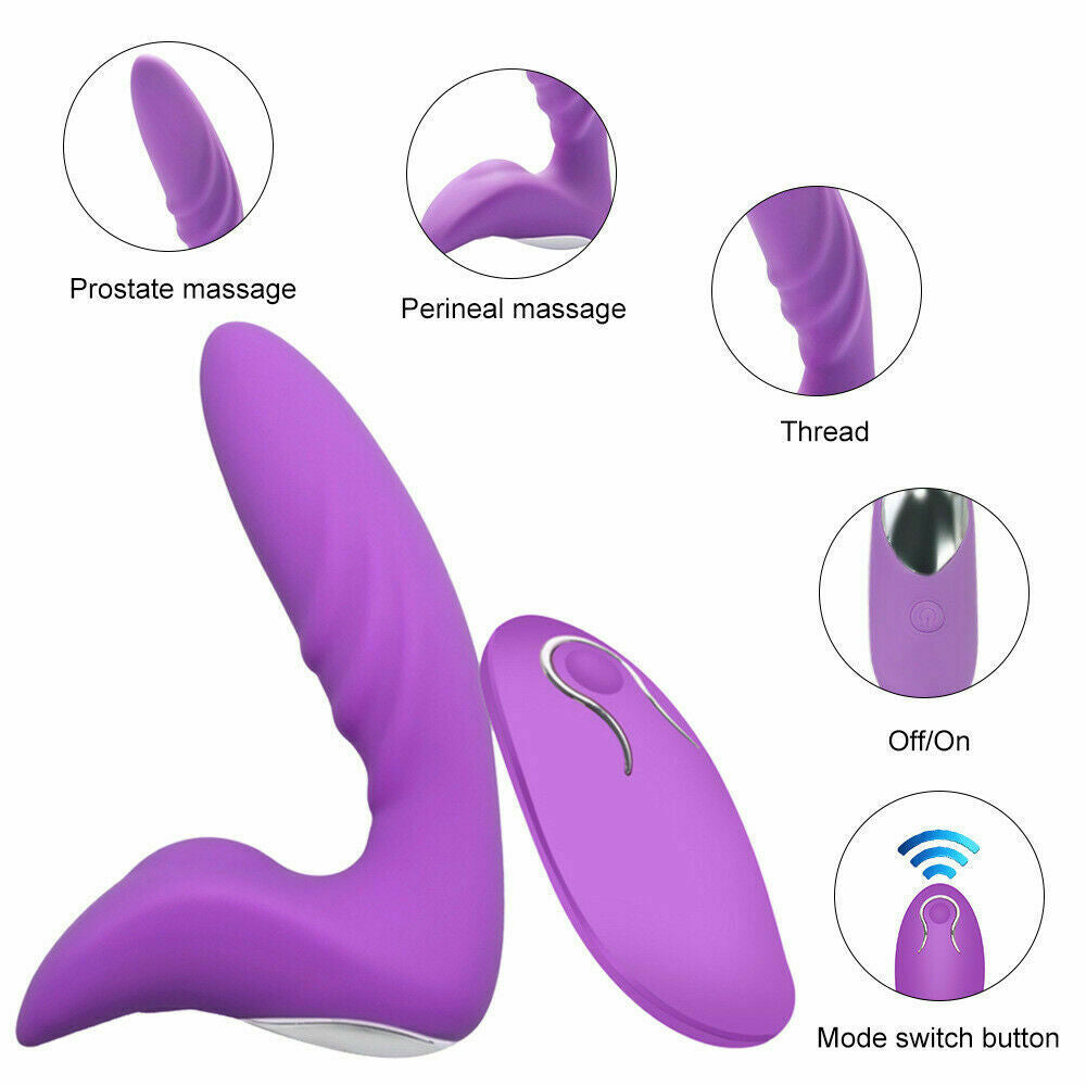 Remote Control Prostate Massager, 12 Function