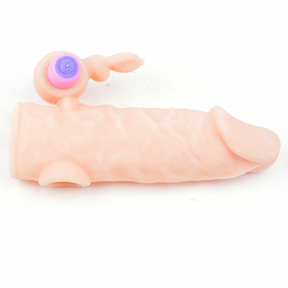 Vibrating Rabbit Penis Extender Sleeve