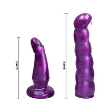 Load image into Gallery viewer, Double Strap On Beaded Dildo 7 inch