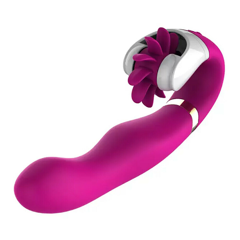 Silicone Vibrator III with Heating and Oral Sex Simulator, 12 Function