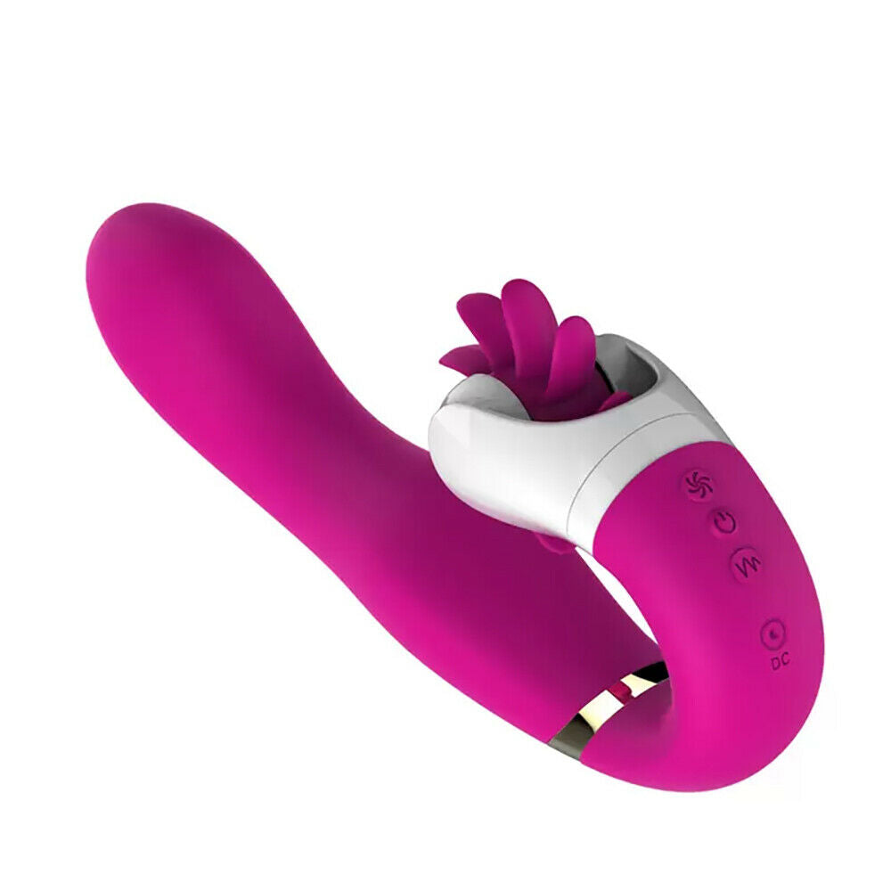 Silicone Vibrator III with Heating and Oral Sex Simulator, 12 Function