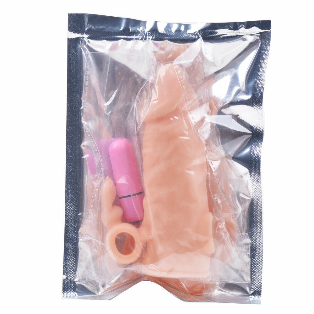 Vibrating Rabbit Penis Extender Sleeve