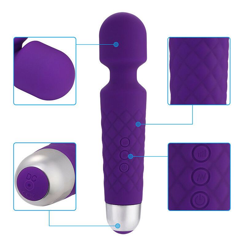 Rechargeable Massage Wand Vibrator 28 Function