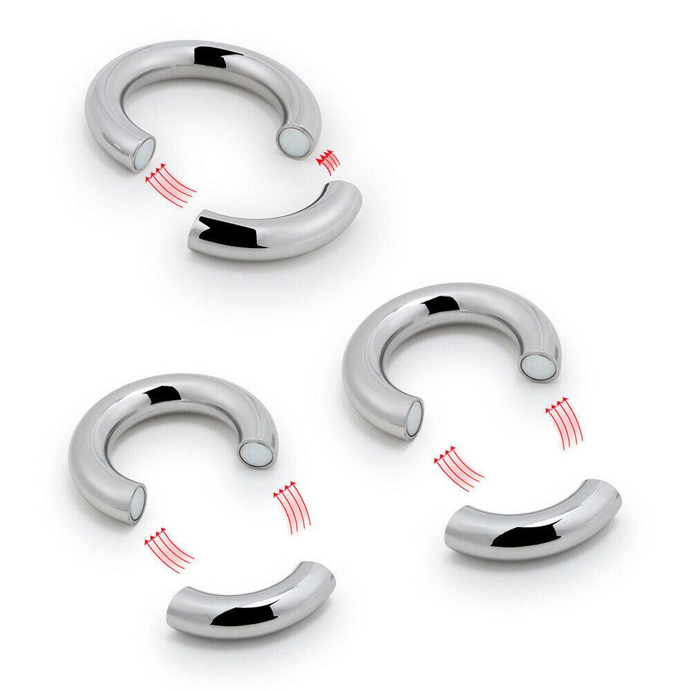 Stainless Steel Magnetic Penis Ring (Multiple Sizes)