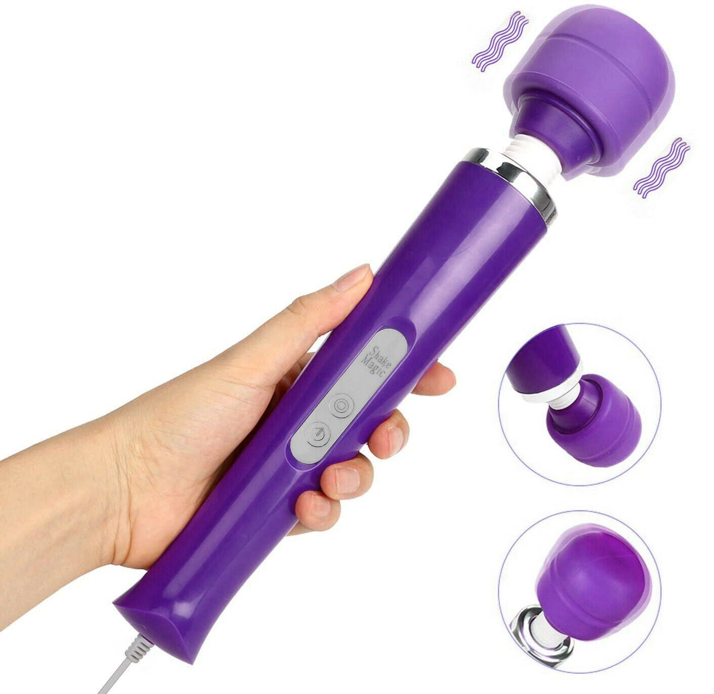 Magic Massager Plug-in Wand Vibrator, 20 Function