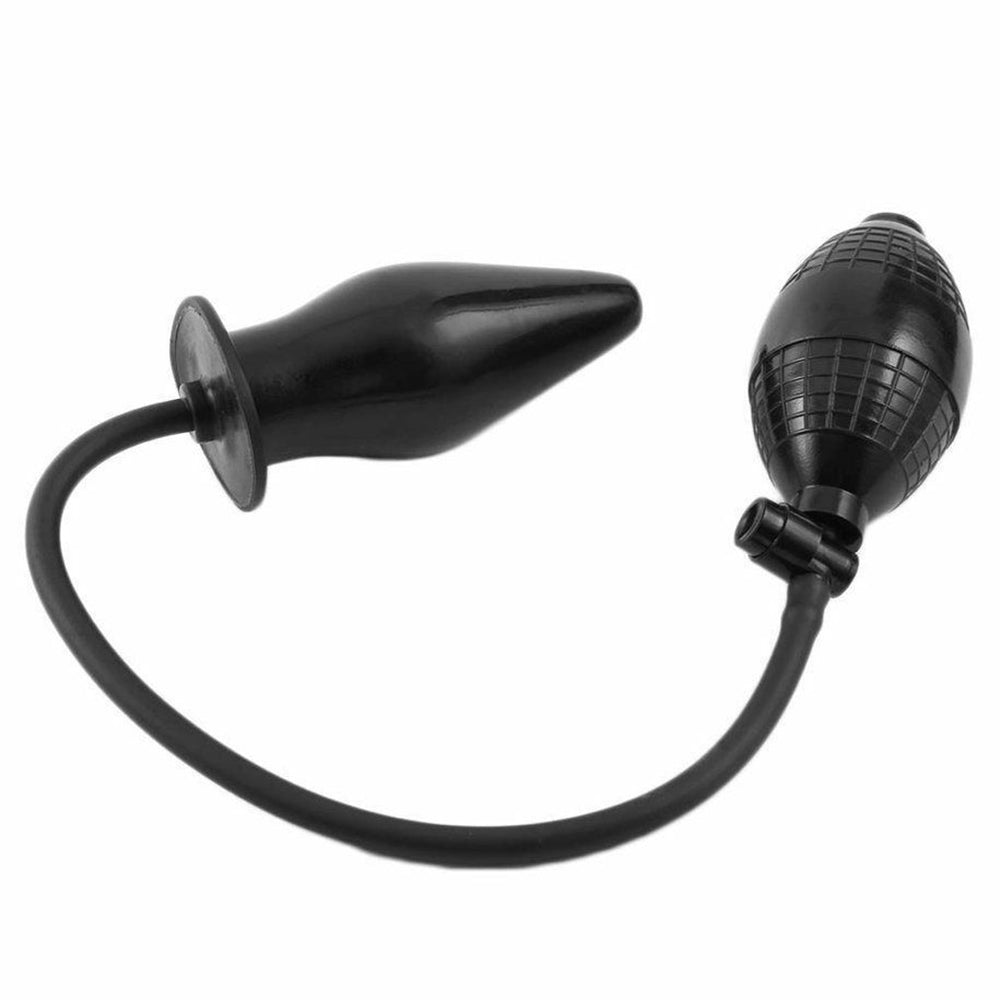 Inflatable Pump and Play Butt Plug, 4 inch
