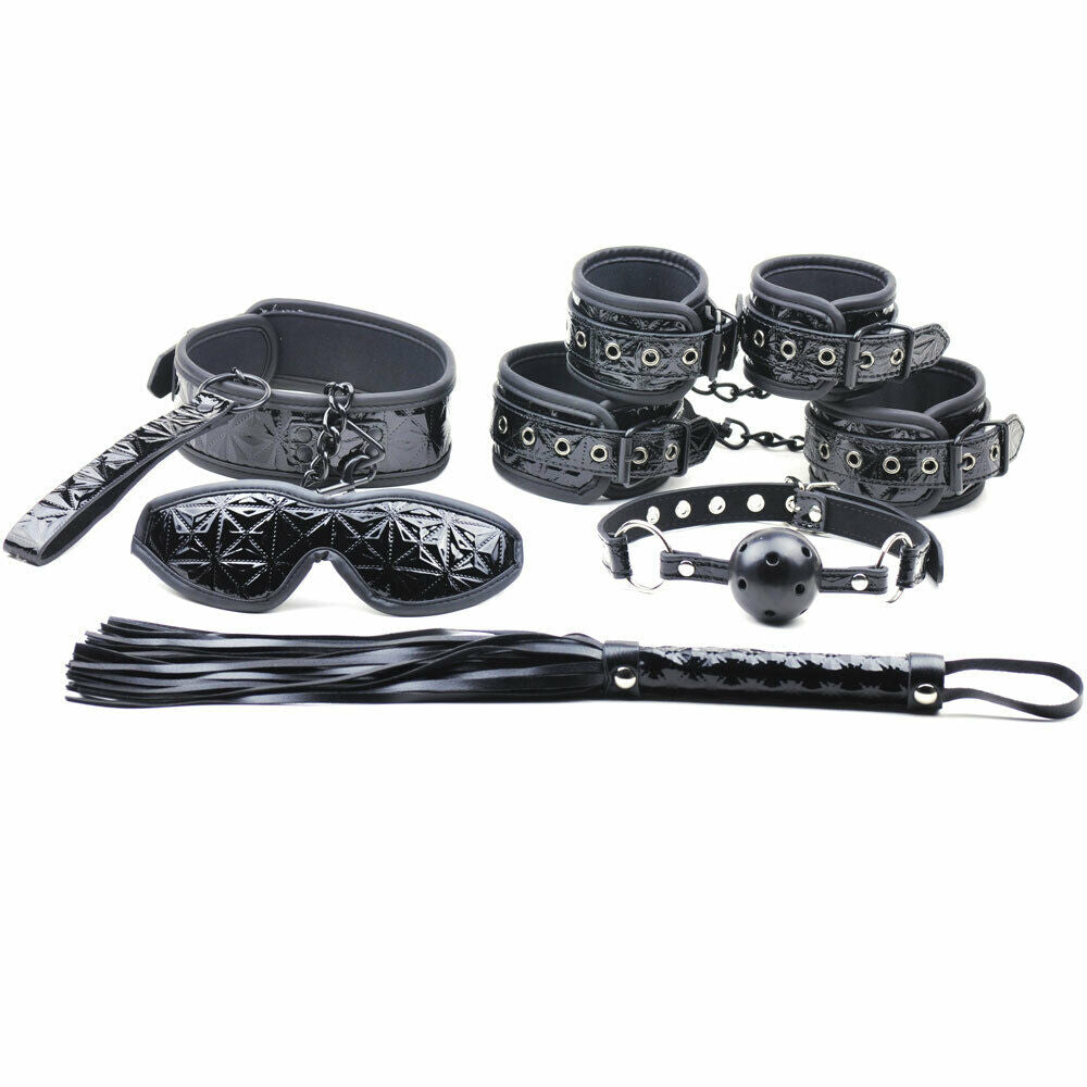 Embossed Restraint Bondage Kit (6 Piece)