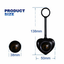 Load image into Gallery viewer, Stronger Glans Trainer Heart Weighted Cock Ring, 4pc (Weight/Dumbells)
