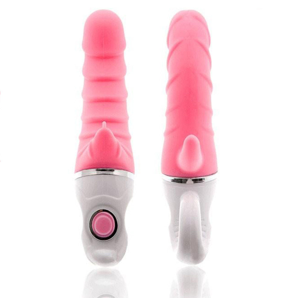 Layered Penis Shape Triple Rabbit Vibrator, 12 Function