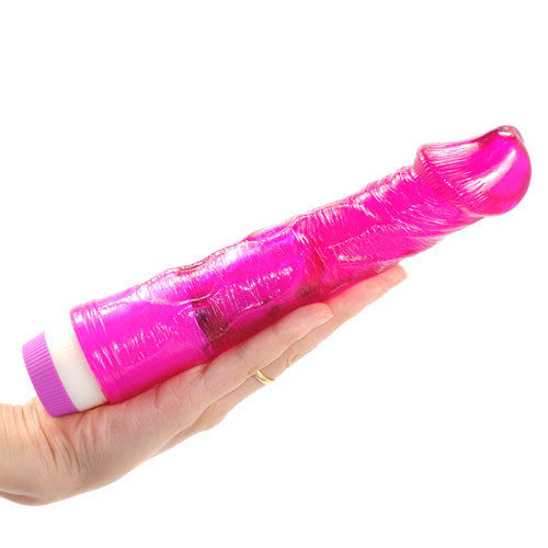 Vibrating Jelly Dildo 8.5 inch