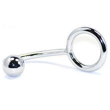Load image into Gallery viewer, Metal Penis Ring &amp; 1 Ball Anal Plug