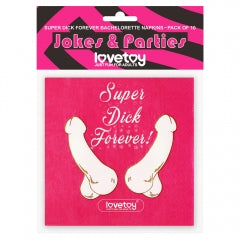 Lovetoy Super Dick Forever Bachelorette Paper Napkins(Pack of 10)
