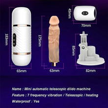 Load image into Gallery viewer, Cyclone Fire Thrusting Sex Machine w/ Heating, 7 Function (Detachable Suction Cup)