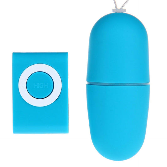 MP3 Shape Mini Bullet Egg Vibrator with Wireless Remote Control, 20 Mode