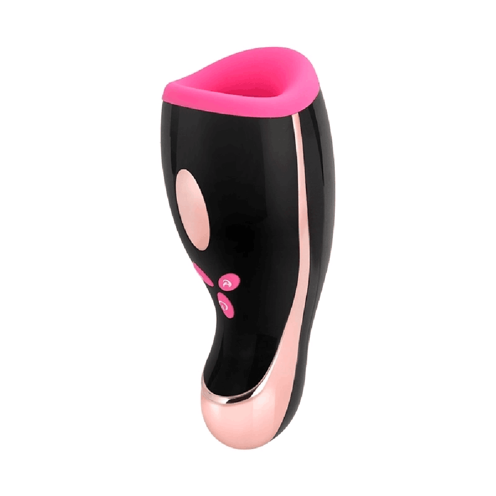 Pulse & Vibrating Warming Oral Sex Masturbation Cup, 14 Function