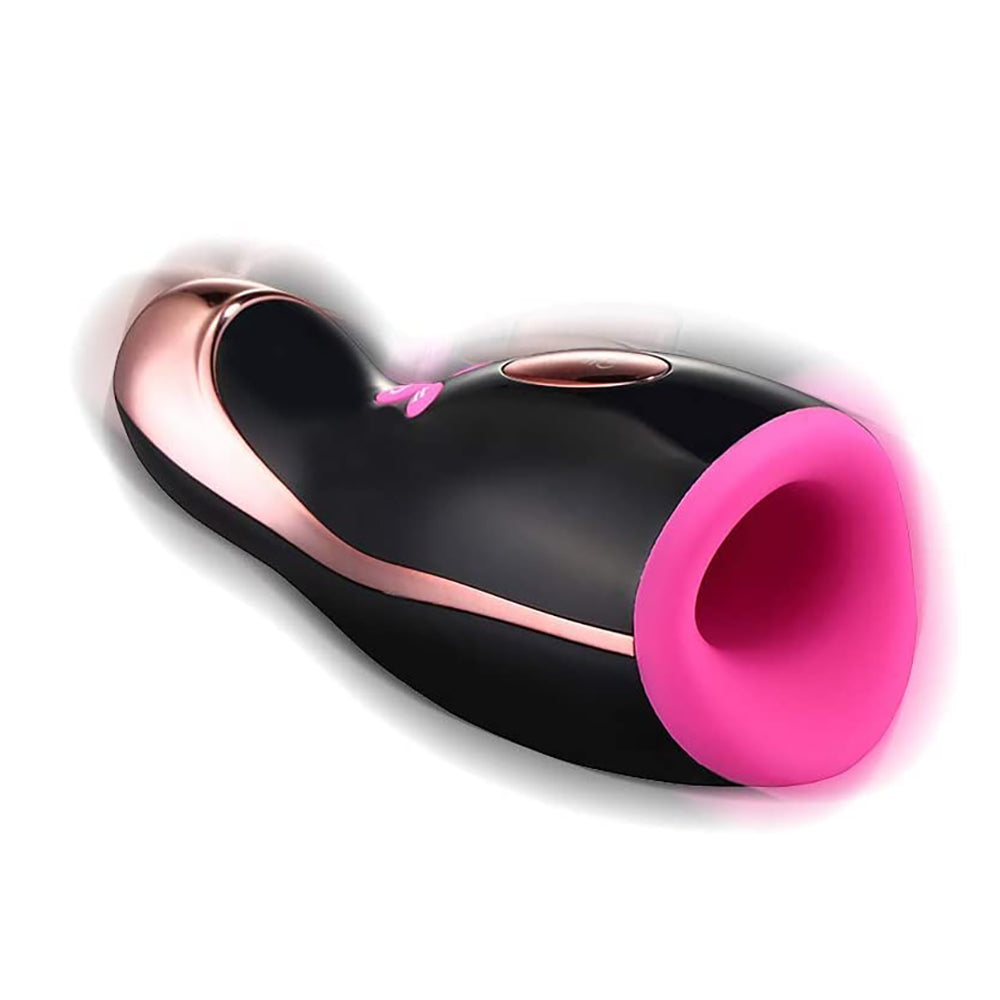 Pulse & Vibrating Warming Oral Sex Masturbation Cup, 14 Function