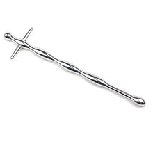 Load image into Gallery viewer, Stainless Steel T-Bar Beaded Penis Plug (Cross)