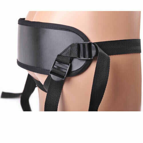 Strap-On Harness with Lower Back Support & Vibrator Pocket (4 O-Rings Included)