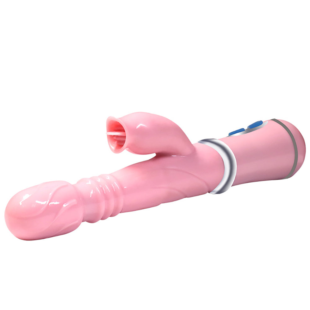 Thrusting & Licking Rabbit Vibrator, 12 Function