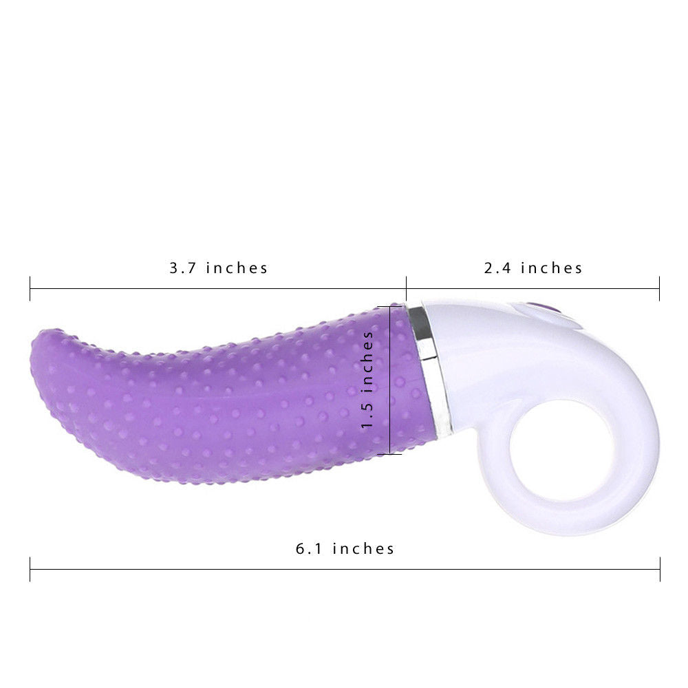 Tongue Vibrator with Ring Handle 12 Mode