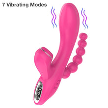 Load image into Gallery viewer, Triple Stimulating Suction Rabbit Vibrator
