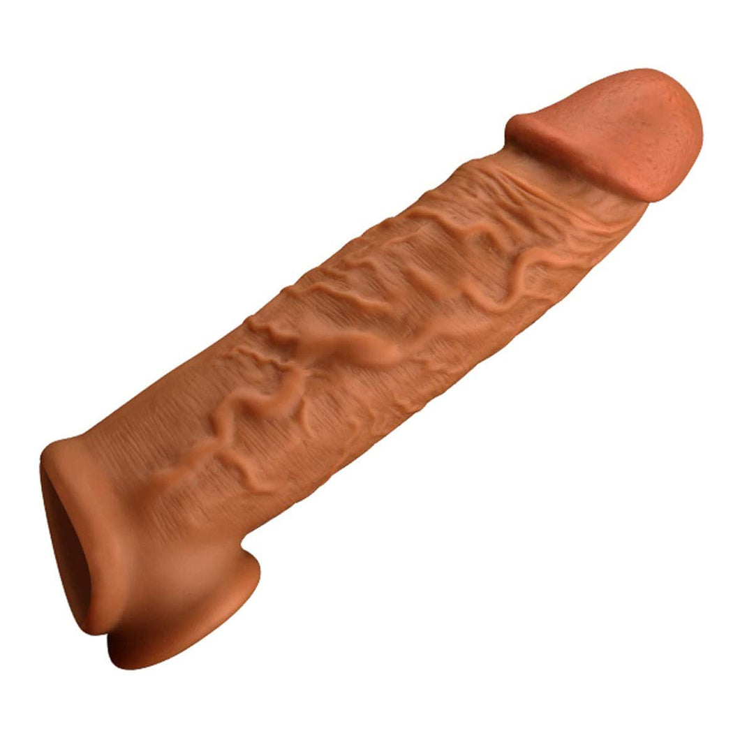 Veiny Goodness Penis Extension Sleeve with Ball Loop