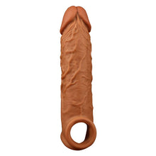 Load image into Gallery viewer, Veiny Goodness Penis Extension Sleeve with Ball Loop