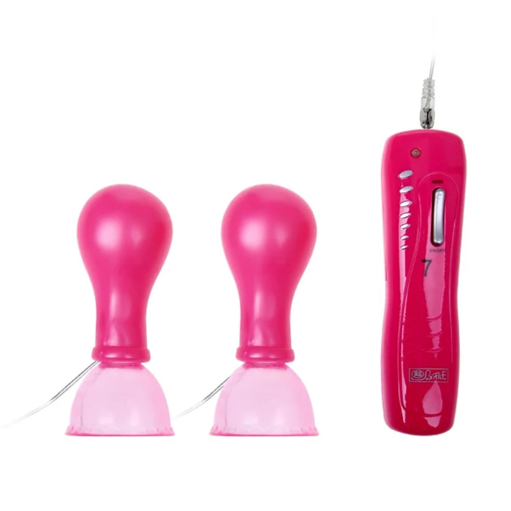 Remote Control Vibrating Nipple Suckers, 7 Function