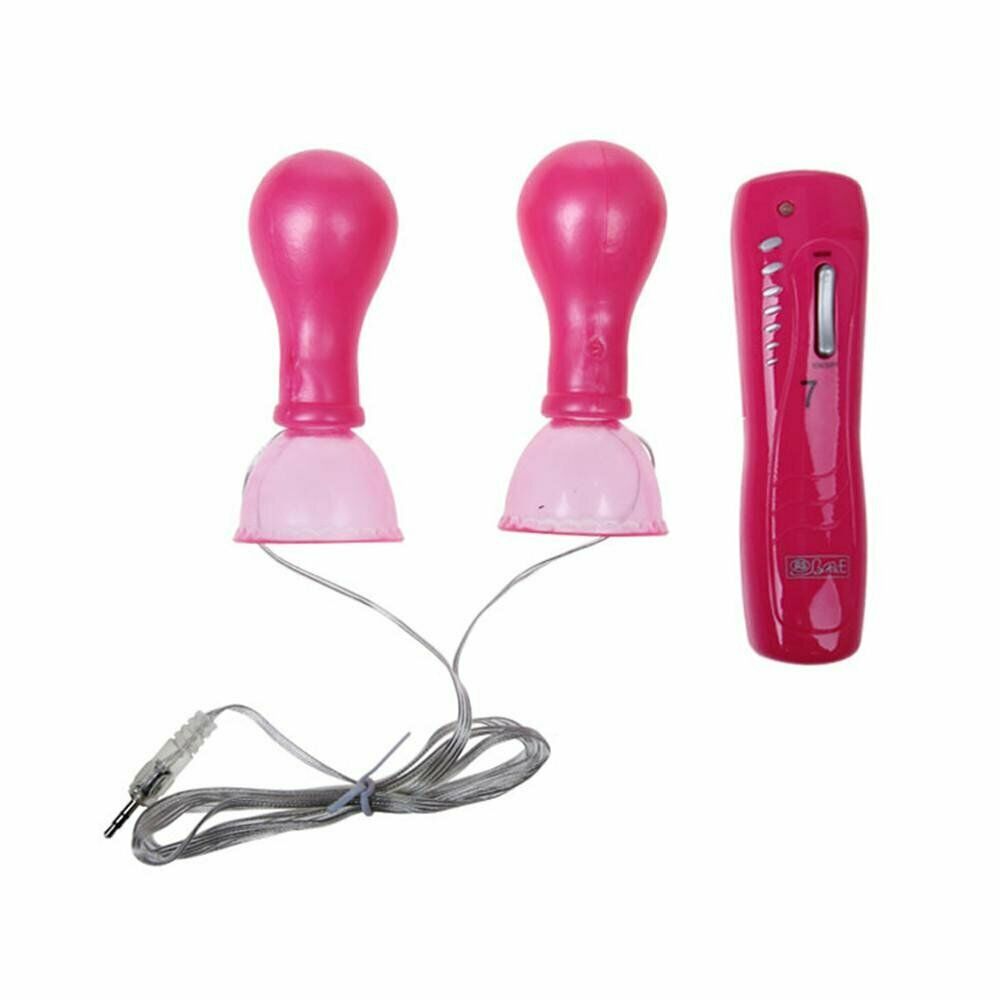 Remote Control Vibrating Nipple Suckers, 7 Function