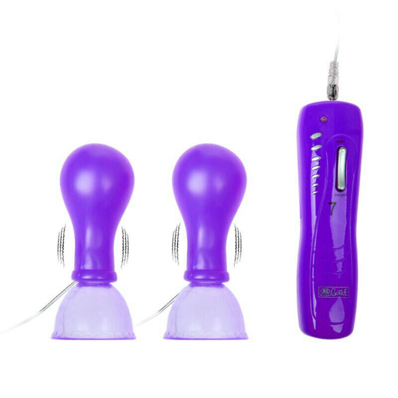 Remote Control Vibrating Nipple Suckers, 7 Function