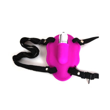 Load image into Gallery viewer, Butterfly Strap-On Clit Vibrator, 10 Function (Wireless &amp; Handsfree)