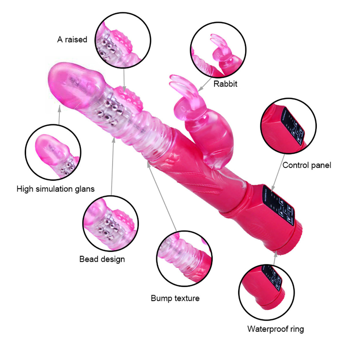 Thrusting Rechargeable Rabbit Vibrator II