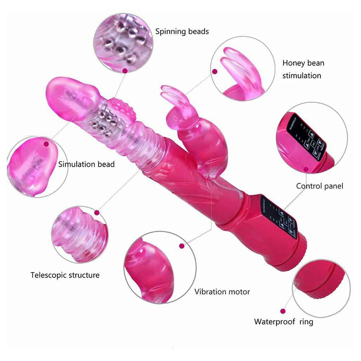 Thrusting Rechargeable Rabbit Vibrator II