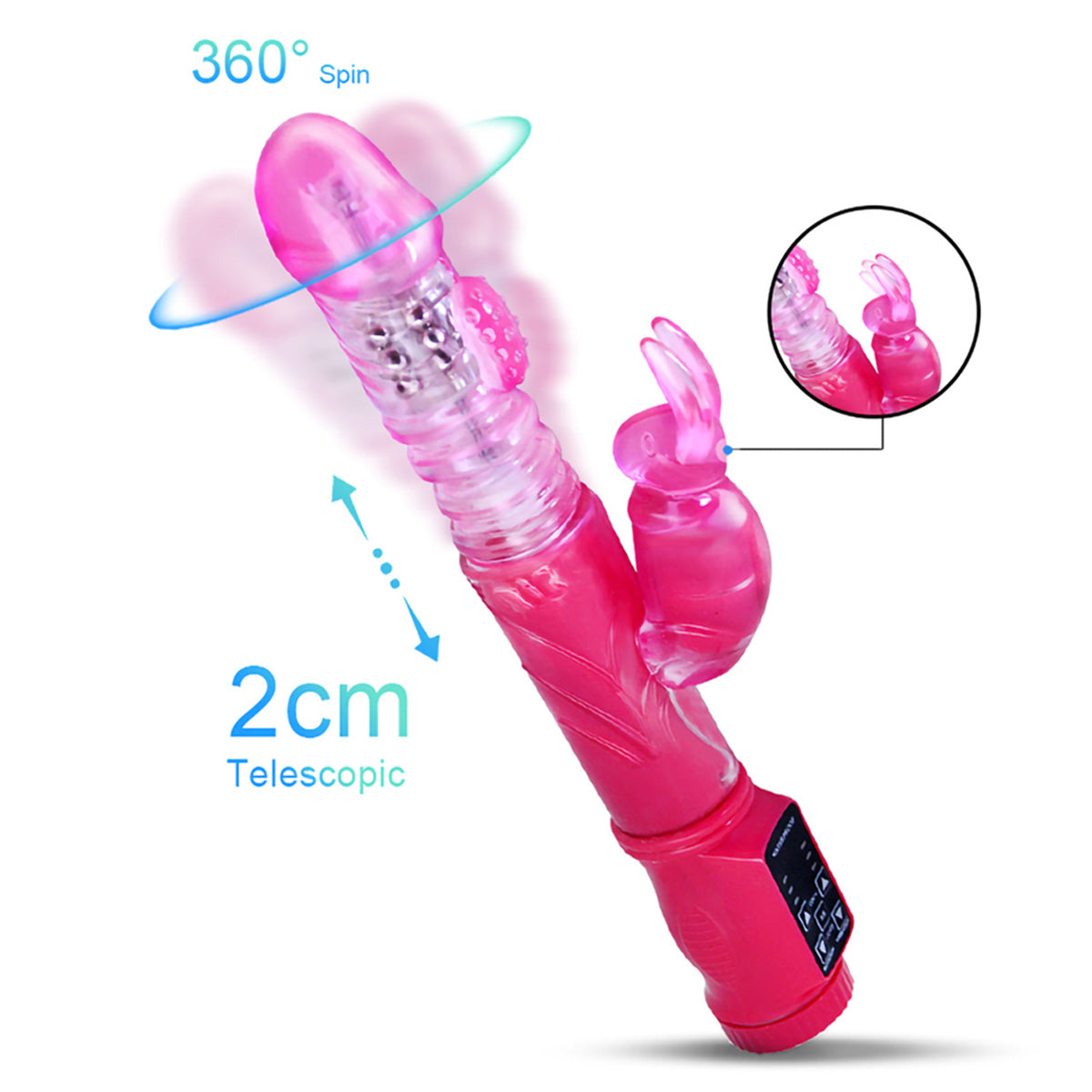 Thrusting Rechargeable Rabbit Vibrator II